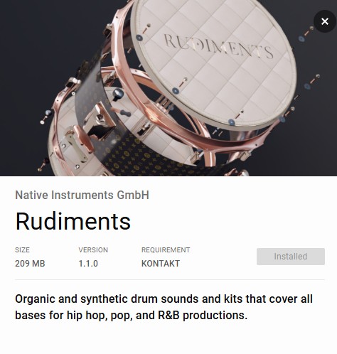Native Instruments Rudiments
